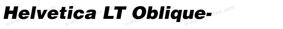 Helvetica LT Oblique字体转换
